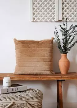 Evila Originals, YST0423, подушка, коричневый, 100% ТКАНЬ ПЕЛУШ, 45 x 45 x 7 см