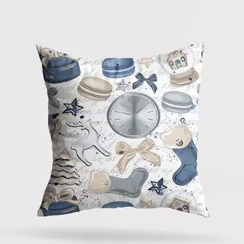 Evila Originals, YY202353- GRC3249, разноцветная, подушка, 50 % хлопок/50 % полиэстер