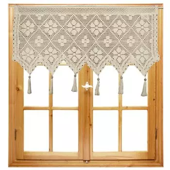 Evilia Originals, AS-10305-502-2PC-140425, штора, белый, 140 x 425 см Jedeka, бежевый