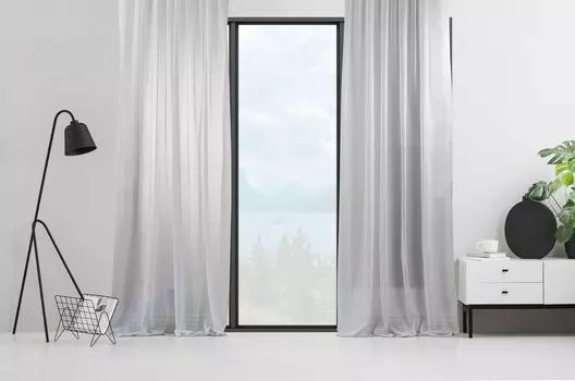 Evilia Originals, AS-70045-100-2PC-140295, штора, белый, 140 x 295 см