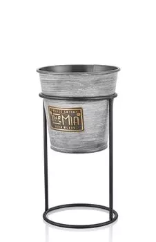 Evilia Originals, STN0029, Декоративная кастрюля, 100% оцинковка, 15 x 27 см, мультиколор