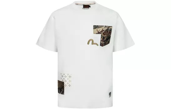 EVISU Мужская футболка, Белый