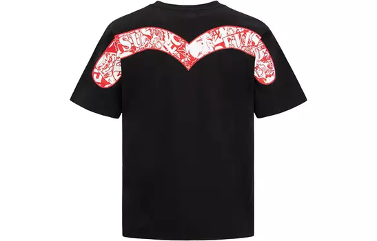 EVISU Мужская футболка, Черный