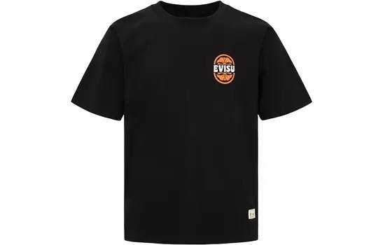 EVISU Мужская футболка, Черный