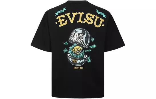 EVISU Мужская футболка, От белого