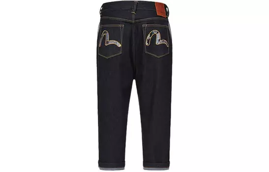 EVISU Мужские джинсы, джинсовая ткань