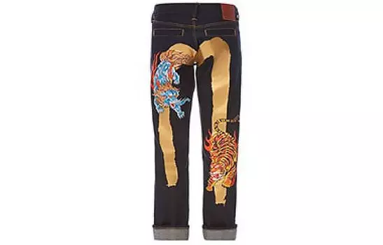 EVISU Мужские джинсы, Синий