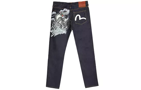 EVISU Мужские джинсы, Темно-синий
