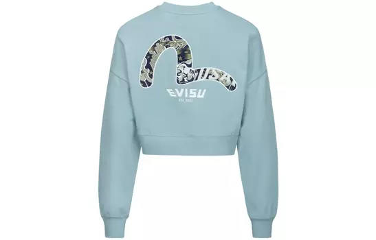 EVISU Свитшот женские розовая/синяя