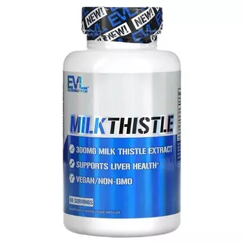 EVLution Nutrition Milk Thistle 300 mg, 60 вегетарианских капсул
