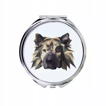 Евразиер Карманное зеркало Геометрическая собака Inna Marka