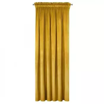 Еврофираны МЕЛАНИ Гардина 140х270 с рюшами на ленте морской Eurofirany, желтый