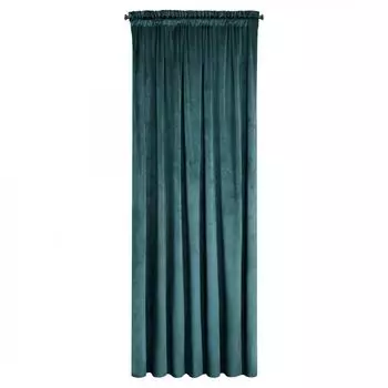 Еврофираны MELANIE Гардина 140х270 с рюшами на ленте черный Eurofirany, синий