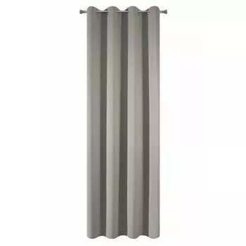 Еврофираны ПАРИЗА Гардина 135х250 люверсы коричневый Eurofirany, бежевый