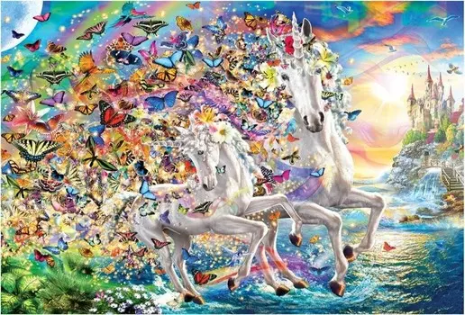 Еврографика, пазл, Фантастические единороги, 2000 шт. EuroGraphics
