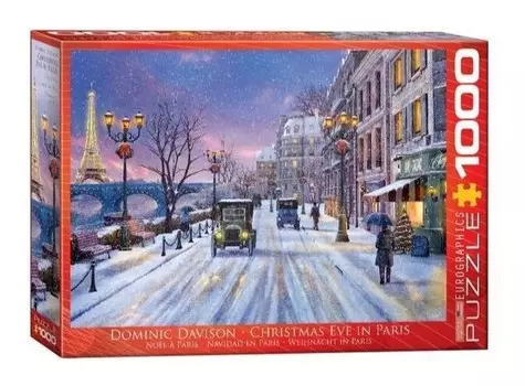 Еврографика, пазл, Сочельник в Париже, 1000 шт. EuroGraphics