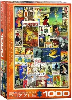 Еврографика, пазл, Старые постеры - Велосипеды, 1000 шт. EuroGraphics