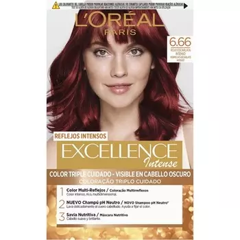 Excellence Intense Number 6.66 Краска для волос Ярко-красный, L'Oreal