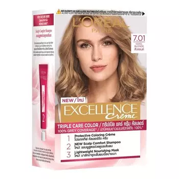 Excellence L'Oreal Paris Creme №7.01 Холодный Блонд, Cool Blonde