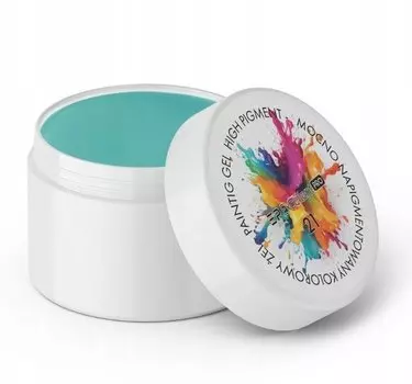 Excellent Painting Gel Пигментированный гель для декора 21 Бирюзовый 5 мл