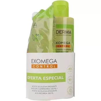 EXOMEGA CONTROL Смягчающее масло для душа против раздражения, промо 2 x 500 мл A-Derma