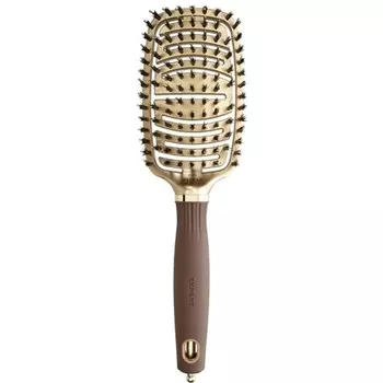 Expert Care Flex Boar и нейлоновая щетина золотисто-коричневого цвета Olivia Garden