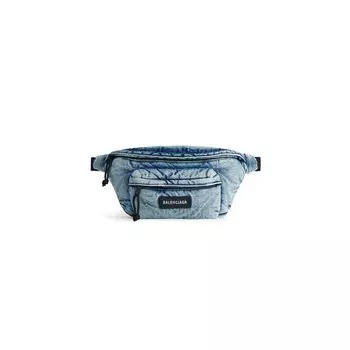 Explorer поясной рюкзак джинсовый BALENCIAGA, синий