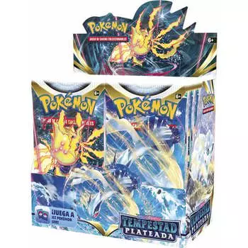 Expositor 36 Sobres Cartas Coleccionables Tempestad Plateada Espada Y Escudo Pokemon BANDAI