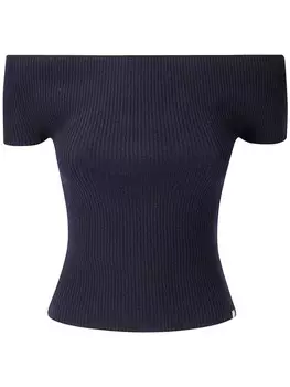 Extreme cashmere топ в рубчик, синий