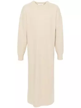extreme cashmere трикотажное платье No 106, нейтральный цвет