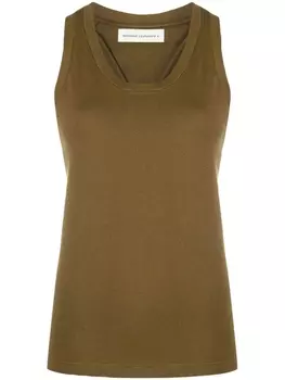 extreme cashmere трикотажный топ без рукавов, зеленый