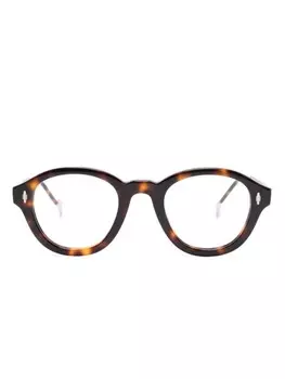 Eyepetizer очки Federico в круглой оправе, коричневый