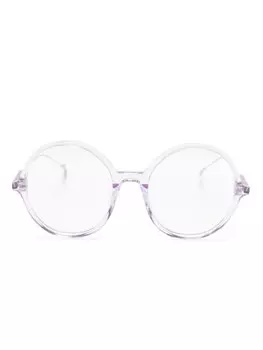 Eyepetizer очки Soleil в круглой прозрачной оправе, фиолетовый