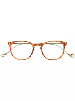 Eyepetizer очки в квадратной оправе черепаховой расцветки, оранжевый