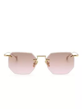 Eyepetizer солнцезащитные очки Panthere в геометричной оправе, золотой