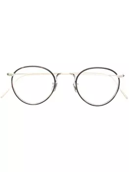 Eyevan7285 очки в круглой оправе, металлик