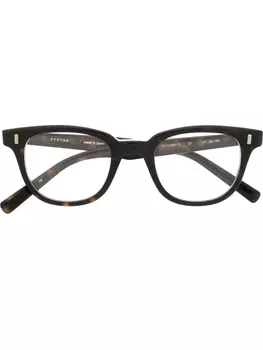 Eyevan7285 очки в квадратной оправе черепаховой расцветки, коричневый