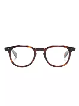 Eyevan7285 очки в квадратной оправе черепаховой расцветки, коричневый