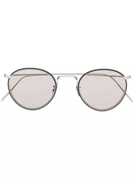 Eyevan7285 солнцезащитные очки 717W в круглой оправе, серебристый