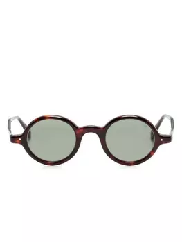 Eyevan7285 солнцезащитные очки в круглой оправе, коричневый