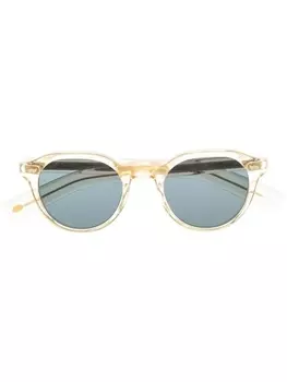 Eyevan7285 солнцезащитные очки в круглой оправе, желтый