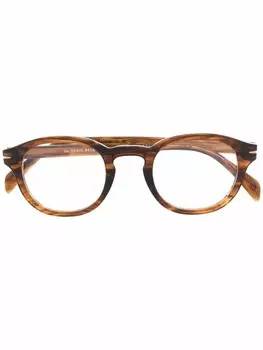 Eyewear by David Beckham очки в круглой оправе черепаховой расцветки, коричневый