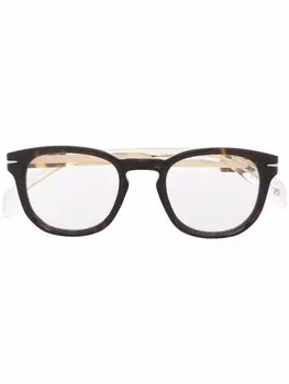 Eyewear by David Beckham очки в оправе 'кошачий глаз' черепаховой расцветки, коричневый