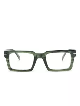 Eyewear by David Beckham очки в прямоугольной оправе, зеленый