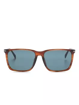 Eyewear by David Beckham солнцезащитные очки DB 1145/G/S в прямоугольной оправе, коричневый