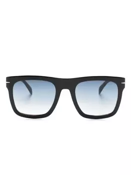 Eyewear by David Beckham солнцезащитные очки DB 7000/S Flat в квадратной оправе, черный