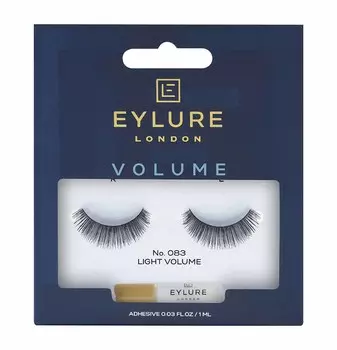 Eylure Накладные ресницы Volume Lashes с клеем, эффект утолщения No. 083
