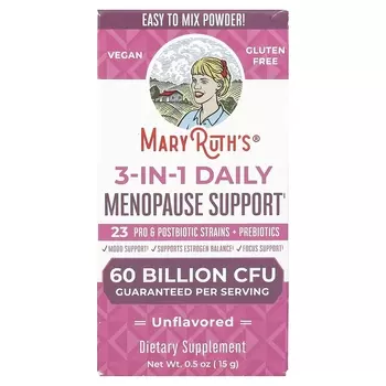 Ежедневная поддержка менопаузы MaryRuth's 3-в-1, 15 г