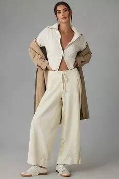 Ежедневная практика от Anthropologie Jessie Широкие брюки, жемчуг