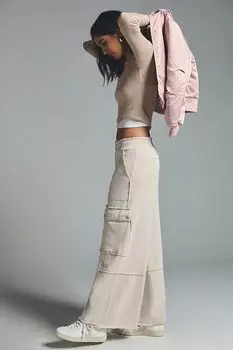 Ежедневная практика от Anthropologie Utility Широкие брюки, чай